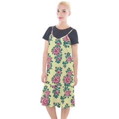 Retro 1880s Flowers Pattern 8 Camis Fishtail Dress