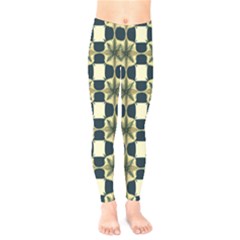 Royal Fractal Pattern Kids  Leggings