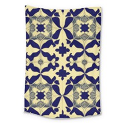 Royal Fractal Pattern 3 Large Tapestry by violetheavensky