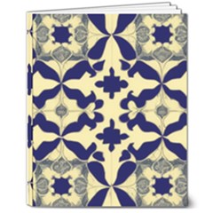 Royal Fractal Pattern 3 8  X 10  Softcover Notebook by violetheavensky