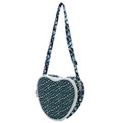 Turquoise Snake  Heart Shoulder Bag by DinkovaArt