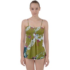 Colorwoven Abstract Print Babydoll Tankini Set by dflcprintsclothing