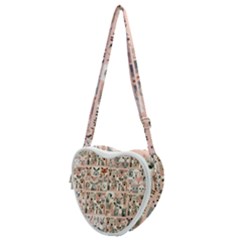 Mix Animals Heart Shoulder Bag by DinkovaArt