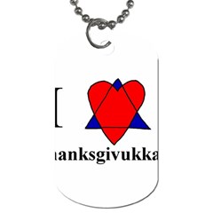 Heartstar Dog Tag (two-sided)  by Thanksgivukkah