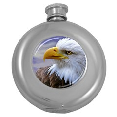 Bald Eagle Hip Flask (round) by Siebenhuehner