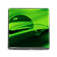 Green Drop Memory Card Reader With Storage (square) by Siebenhuehner