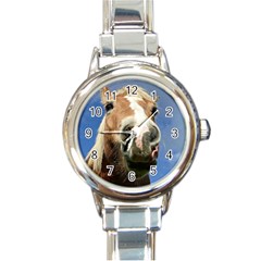 Haflinger  Round Italian Charm Watch by Siebenhuehner