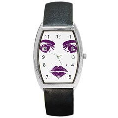 Beauty Time Tonneau Leather Watch