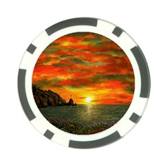 Alyssa s Sunset By Ave Hurley Artrevu - Poker Chip Card Guard (10 Pack) by ArtRave2