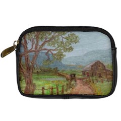  amish Buggy Going Home  By Ave Hurley Of Artrevu   Digital Camera Leather Case by ArtRave2