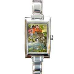 Daniels Mill   Ave Hurley   Rectangular Italian Charm Watch by ArtRave2