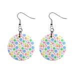 Pastel Bubbles Mini Button Earrings Front