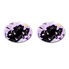 Life With Fibromyalgia Cufflinks (oval) by FunWithFibro