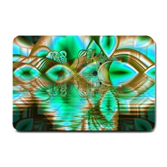 Spring Leaves, Abstract Crystal Flower Garden Small Door Mat by DianeClancy