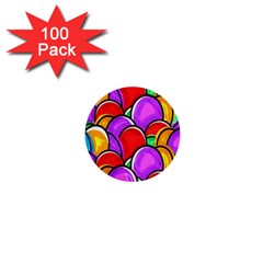 Colored Easter Eggs 1  Mini Button (100 Pack) by StuffOrSomething