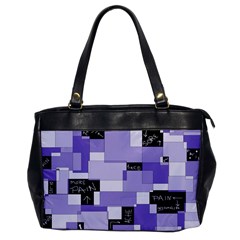 Purple Pain Modular Oversize Office Handbag (one Side) by FunWithFibro