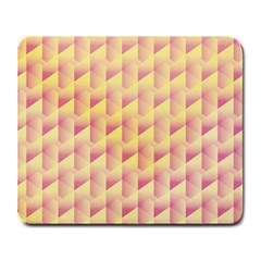 Geometric Pink & Yellow  Large Mouse Pad (rectangle) by Zandiepants