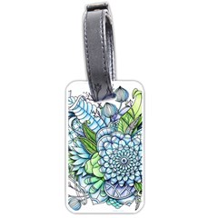 Peaceful Flower Garden 2 Luggage Tag (one Side) by Zandiepants