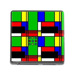 Mondrian Memory Card Reader With Storage (square) by Siebenhuehner