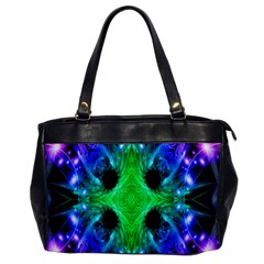 Alien Snowflake Oversize Office Handbag (one Side) by icarusismartdesigns