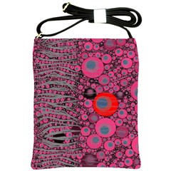 Pink Zebra Abstract Shoulder Sling Bag by OCDesignss