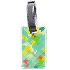 Smudged Shapes Luggage Tag (two Sides) by LalyLauraFLM