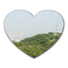 Seoul Mouse Pad (heart) by anstey