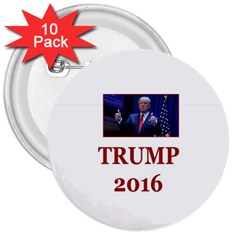 Trump:no Time For Tone ! 3  Button (10 Pack) by ArtRave2