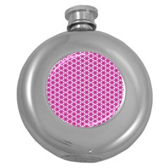 Cute Pretty Elegant Pattern Round Hip Flask (5 Oz) by GardenOfOphir