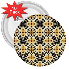 Faux Animal Print Pattern 3  Buttons (10 Pack)  by GardenOfOphir