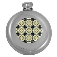 Faux Animal Print Pattern Round Hip Flask (5 Oz) by GardenOfOphir