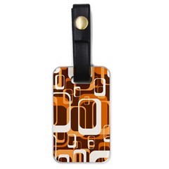 Retro Pattern 1971 Orange Luggage Tags (one Side)  by ImpressiveMoments