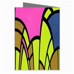 Distorted symmetrical shapes Greeting Cards (Pkg of 8) Right