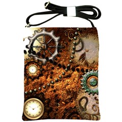 Steampunk In Noble Design Shoulder Sling Bags by FantasyWorld7