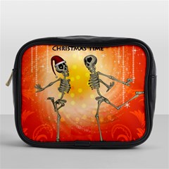 Dancing For Christmas, Funny Skeletons Mini Toiletries Bags by FantasyWorld7