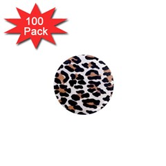 Black And Brown Leopard 1  Mini Magnets (100 Pack)  by trendistuff