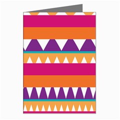 Stripes And Peaks Greeting Cards (pkg Of 8)