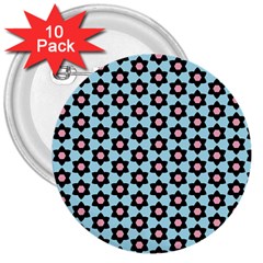 Cute Pretty Elegant Pattern 3  Buttons (10 Pack)  by GardenOfOphir