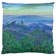 Fantasy Landscape Photo Collage Standard Flano Cushion Cases (one Side)  by dflcprints