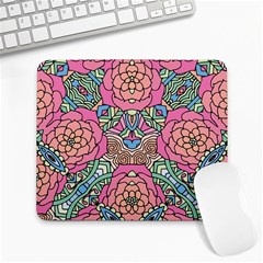 Petals, Carnival, Bold Flower Design Large Mousepad by Zandiepants