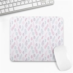 Whimsical Feather Pattern, Soft Colors, Large Mousepad by Zandiepants