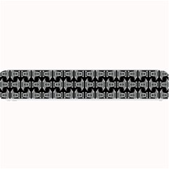 Black White Tiki Pattern Small Bar Mats by BrightVibesDesign