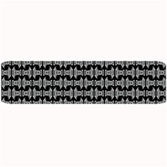 Black White Tiki Pattern Large Bar Mats by BrightVibesDesign