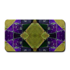 Purple Yellow Stone Abstract Medium Bar Mats by BrightVibesDesign