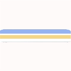 Blue Yellow Stripes Small Bar Mats by BrightVibesDesign