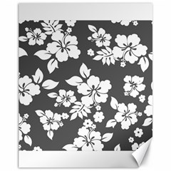 Gray Hawaiian Canvas 11  X 14   by AlohaStore