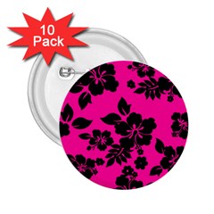 Dark Baby Pink Hawaiian 2 25  Buttons (10 Pack)  by AlohaStore