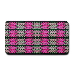 Pattern Tile Pink Green White Medium Bar Mats by BrightVibesDesign