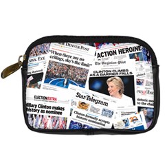 Hillary 2016 Historic Newspaper Collage Digital Camera Cases by blueamerica