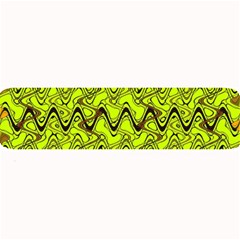 Yellow Wavey Squiggles Large Bar Mats by BrightVibesDesign